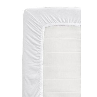 Hoeslaken Recycled polyester   wit   180x200 cm   Leen Bakker