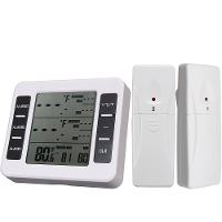 Hoge nauwkeurigheid 433 MHz thermometer met slimme alarmfunctie Binnentemperatuurbereik LCD scherm Energiezuinig Meerder