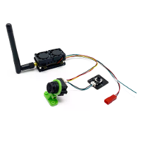 Hoge Vermogen Verstelbare Max 5,5W VTX 5.8G FPV Zender met 1200TVL Analoog Camera   200mW/500mW/1W/5,5W,48CH,Dubbele Koe