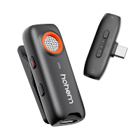 Hohem MIC 01 1 op 1 draadloze Lavalier microfoon met DSP ruisonderdrukking voor opnemen en livestreamen, plug and play v