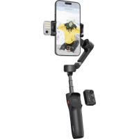 Hohem V3 BLK Gimbal elektrisch 1/4 inch Zwart Bluetooth, Geïntegreerde accu, Geïntegreerd statief, Incl. Smartphonehouder