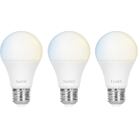 Hombli Smart Bulb   CCT 3 pack 3 stuks, Dimbaar, 2500 9000K