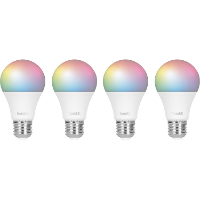 Hombli Smart Bulb   RGB + CCT 4 pack 4 stuks, Dimbaar