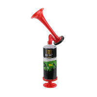 Supporter toeter/luchthoorn met handpomp   op luchtdruk   24 cm