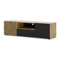 AURIS TV meubel 150 cm artisan eiken / zwart mat