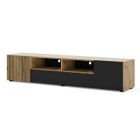 AURIS TV meubel 200 cm artisan eiken / zwart mat