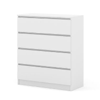 Maja dressoir S4 40x90x104 cm wit mat met 4 lades