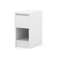 Nachtkastje   Nachtkast Wit   40 x 25 x 51 cm   1 lade