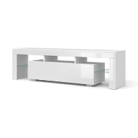 Panama TV meubel 160 x 45 x 35 cm Glanzend witte fronten zonder verlichting