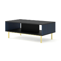 Ravenna F salontafel 90x60 mat donkerblauw met frame