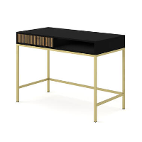 Ravenna Kaptafel   Mat zwart / Artisan eik  Metaal