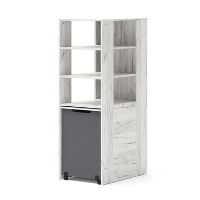 Rek met bureau Samoa Fuji 165cm craft wit / grafiet