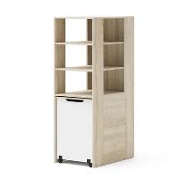 Rek met bureau Samoa Fuji 165cm sonoma eik / mat wit