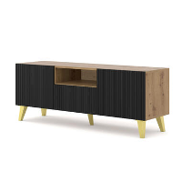 RTV kast Ravenna PB 150 2D1S artisan eiken / zwart mat