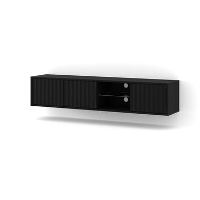 Homlando   Wandgemonteerd TV meubel   Vina  Zwart   31x156x31 cm