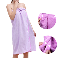 Honana Bx 282 Bowknot Bathrobe Women Soft Quickly Absorbent Microfiber Lovely Spa Bath Towel