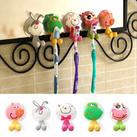 Honana Bx 723 Creative Cute Cartoon Animal Powerful Sucker Toothbrush Holder