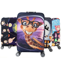 Honana Cartoon Leuk Dierlijk Elastisch Bagagehoesje Kofferhoes Warm Reis Kofferbeschermer