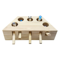 Cat Toys Hamster Machine Funny Cat Toy Massief Hout Dierbenodigdheden Whac A Mole Mouse