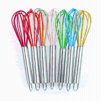 Honana Cf Em09 8 Inch Silicone Wired Whisk Handheld Egg Mixer Blender Beating Kitchen Utensils
