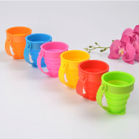 Honana Draagbare opvouwbare silicagel 5 kleurenopties Tandenborstelhouder Cup Reismedium Drinkbeker