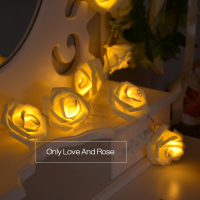 Honana Dx 333 20 Led Rose Flower Fairy String Lights Cable Battery Powered Wedding Home Decoration