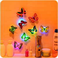 Honana Dx 68 Beautiful Butterfly Led Night Light Lamp With Suction Christmas Wedding Decor