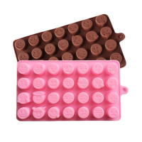 Honana Fm Ec28 28 Cavity Emoji Silicone Cake Mold Chocolate Candy Soap Ice Mould Fondant Pastry Mold