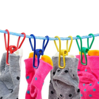 Honana HL 020 10Pcs/Set Multi Purpose Metal Stainless Steel Clothes Clips Clothes Drying Accessories