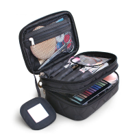 Honana Hn B63 Large Double Layers Travel Cosmetic Bag Portable Makeup Organizer Toiletry Storage Bag