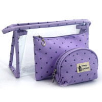 Honana Hn Cb09 3pcs Waterproof Travel Storage Bag Portable Large Clear Cosmetics Toiletry Bag