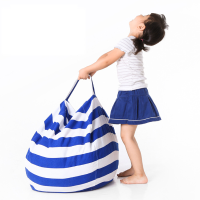 Honana Large Capacity Stuffed Animal Storage Bean Bag Canvas Chair Hammock Home Organizer For Kids' Plush Toys Clothes