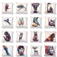 Honana Pc 302 Animal Pattern Cotton And Linen Cat Dog Bird For Home Decoration Pillow Case