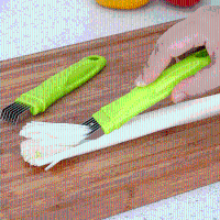 Honana Vt Os Stainless Steel Green Onion Slicer Shredder Cutter Vegetable Scallion Shred Cut Tool