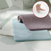 Honana Wx 337 Thickened Coral Velvet Memory Foam Rug Bathroom Mat Soft Non Slip Plush Floor Carpet