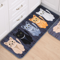 Honana Wx 47 Kawaii Floor Mats Animal Cute Cat Bathroom Kitchen Carpets Living Room Anti Slip Rug