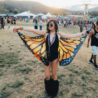 Honana Wx 90 Butterfly Wing Bohemian Chiffon Beach Towel Women Shawl Skirt Bath Towel Tapestry