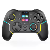 HONCAM STK 7052 RGB Verlichting Draadloze bluetooth Gamepad met Scherm Ondersteunt Vibratie Turbo Functie met Motion Con