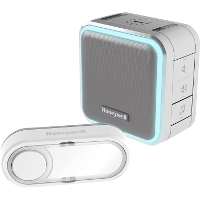 Honeywell DC515SG Draadloze draagbare deurbel met haloverlichting, slaapmodus en drukknop