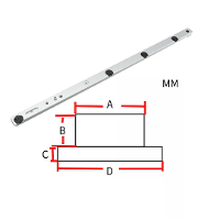 HONGDUI Aangepaste Slider Miter Bar Geschikt Voor U vormige of T vormige Sleuf Aangepast Volgens Uw Tekeningen Let op de