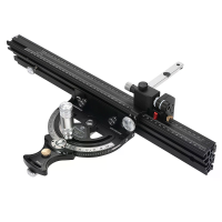 HONGDUI HD MG21 verstekmeter voor tafelzaag met verlengde hek en 0,02 mm micro verstelbare flipstop routertafel precisie