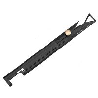HONGDUI HD26 260mm Dubbelzijdige Regel Alluminum Legering Schrijver Het meten van de buitendiameter van objecten binnen