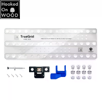 HONGDUI Hooked On Wood TrueGrid Honden Gat Boorgeleider Precisie 20mm Raster Geen CNC Vereist 20mm Forstner Hoofdboorgel