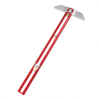 HONGDUI MT 2465 Houtbewerkingslijn Scriber Marking T Square Liniaal van aluminiumlegering met gatpositioneringsteken