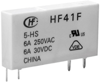 Hongfa HF41F/005 ZST Printrelais 5 V/DC 6 A 1x wisselcontact 1 stuk(s)