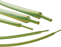 Hongshang 10162 Krimpkous zonder lijm Geel, Groen 2.40 Mm 1.20 Mm Krimpverhouding:2:1 per meter