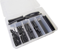 Hongshang Sort. S 127 Krimpkous assortiment Zwart Krimpverhouding:2:1 127 onderdelen