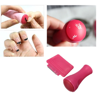 Hot Pink Paint Stamp Scraper Set Nail Art Stamping Decoration