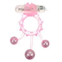 Hot Waterproof Vibrating Ball Banger Penis Cock Ring For Men