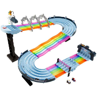 Hot Wheels Mario Kart Rainbow Road Track Set Inclusief twee exclusieve voertuigen